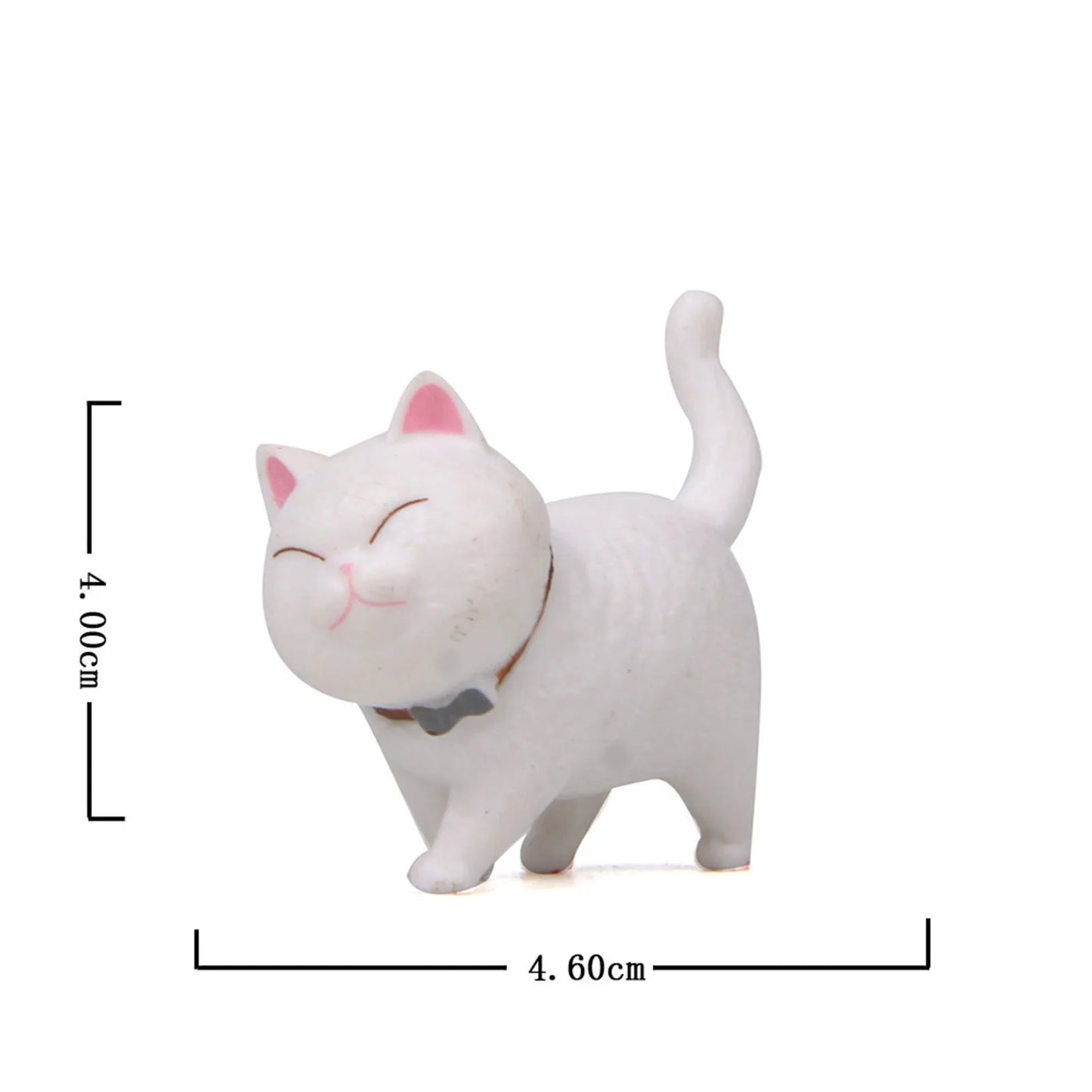 1 Piece Cute Cat Ornaments Bell Cat Animal Fairy Garden Figurines Accessories Home Decoration Desktop Model Birthday Gift
