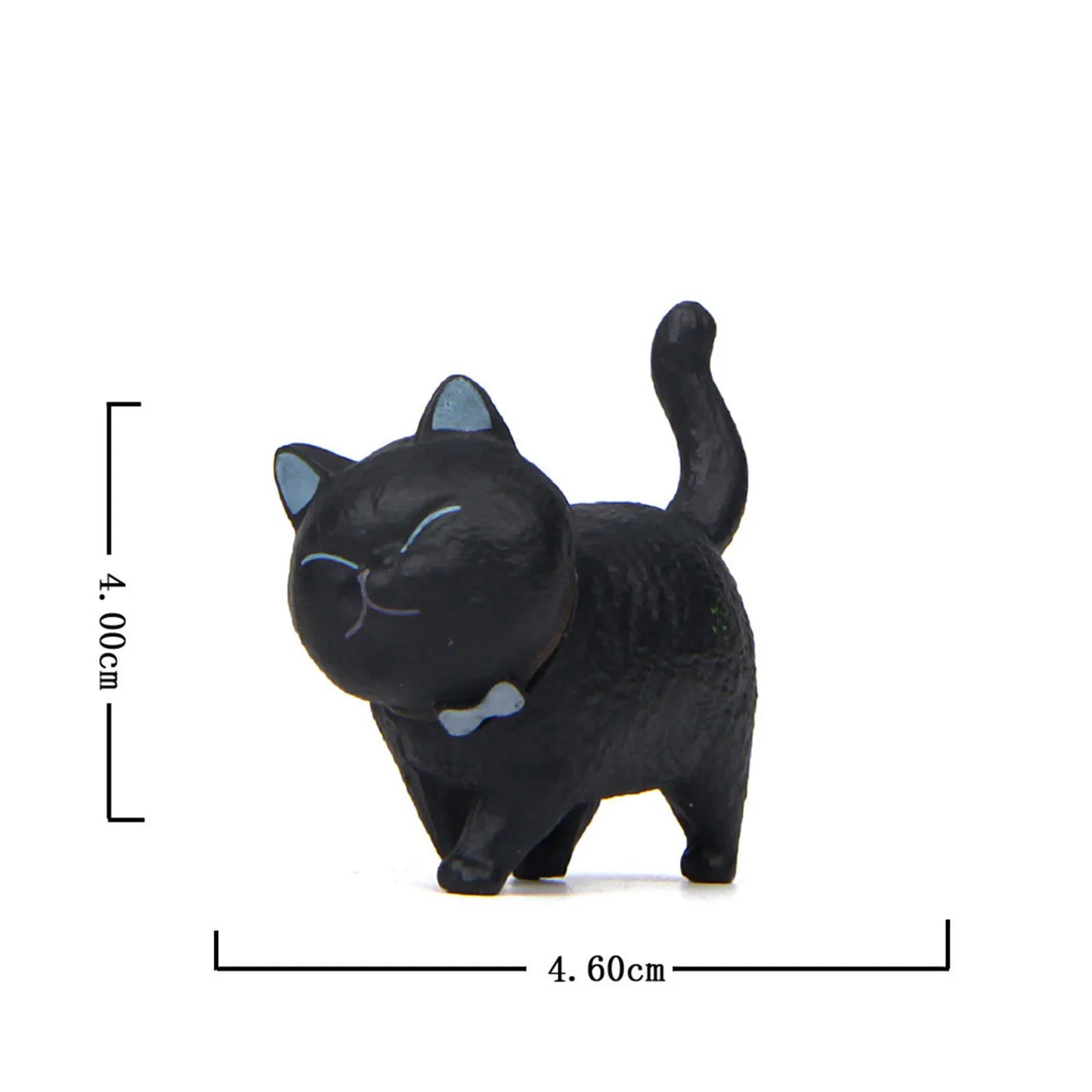 1 Piece Cute Cat Ornaments Bell Cat Animal Fairy Garden Figurines Accessories Home Decoration Desktop Model Birthday Gift