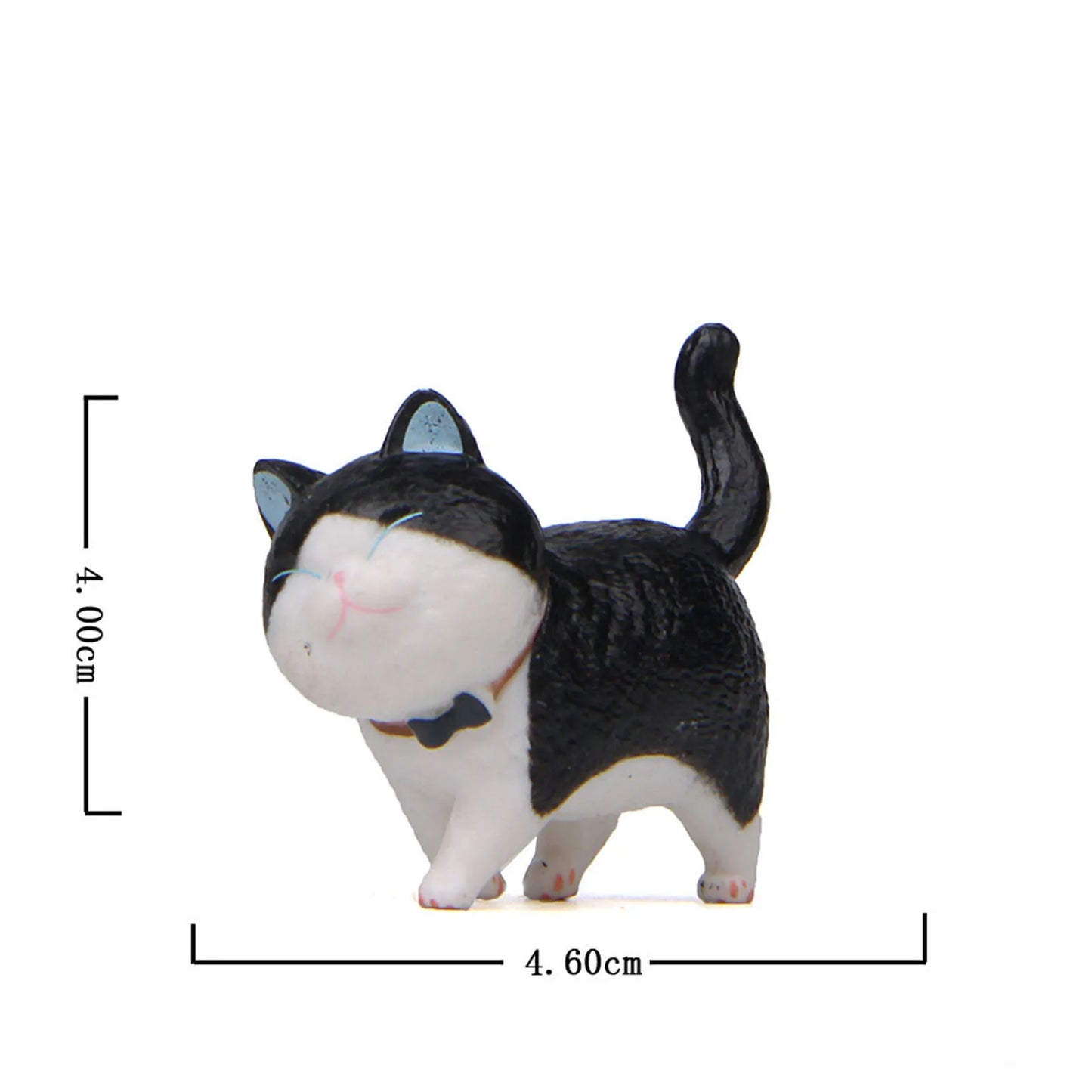 1 Piece Cute Cat Ornaments Bell Cat Animal Fairy Garden Figurines Accessories Home Decoration Desktop Model Birthday Gift