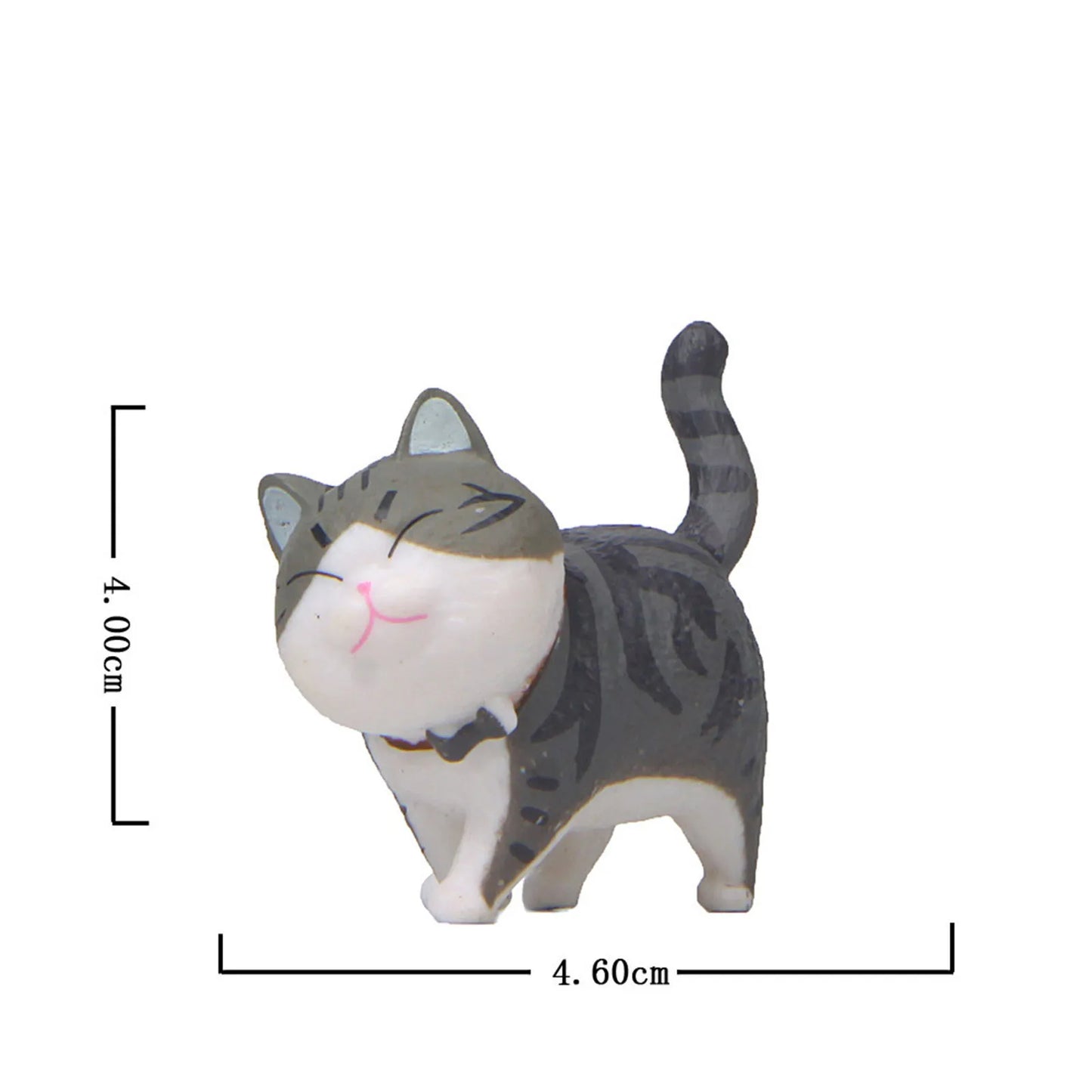 1 Piece Cute Cat Ornaments Bell Cat Animal Fairy Garden Figurines Accessories Home Decoration Desktop Model Birthday Gift