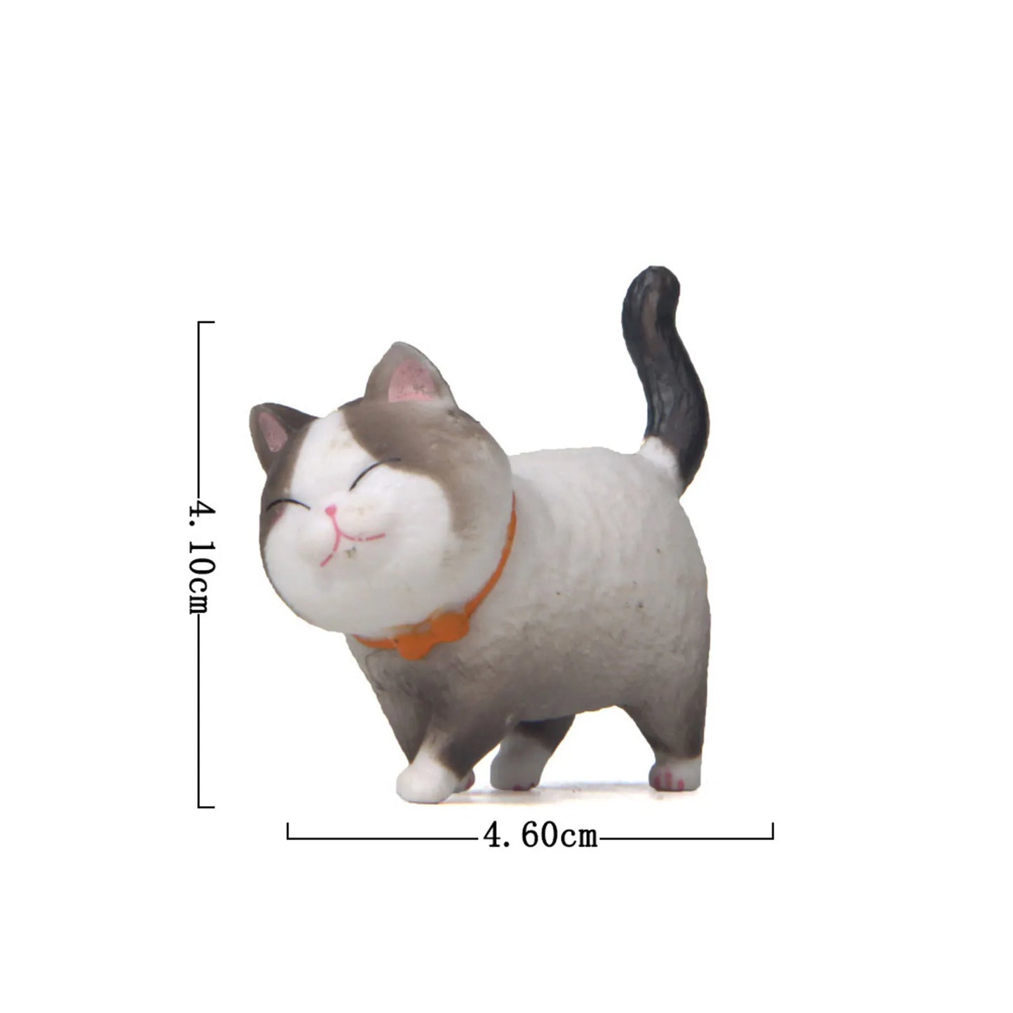 1 Piece Cute Cat Ornaments Bell Cat Animal Fairy Garden Figurines Accessories Home Decoration Desktop Model Birthday Gift