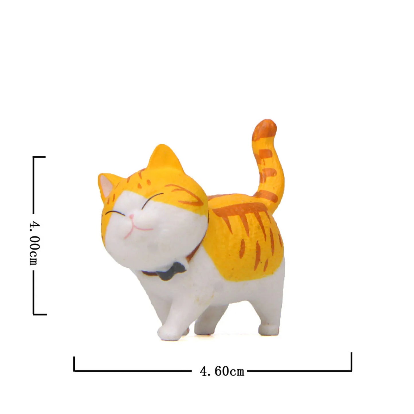 1 Piece Cute Cat Ornaments Bell Cat Animal Fairy Garden Figurines Accessories Home Decoration Desktop Model Birthday Gift