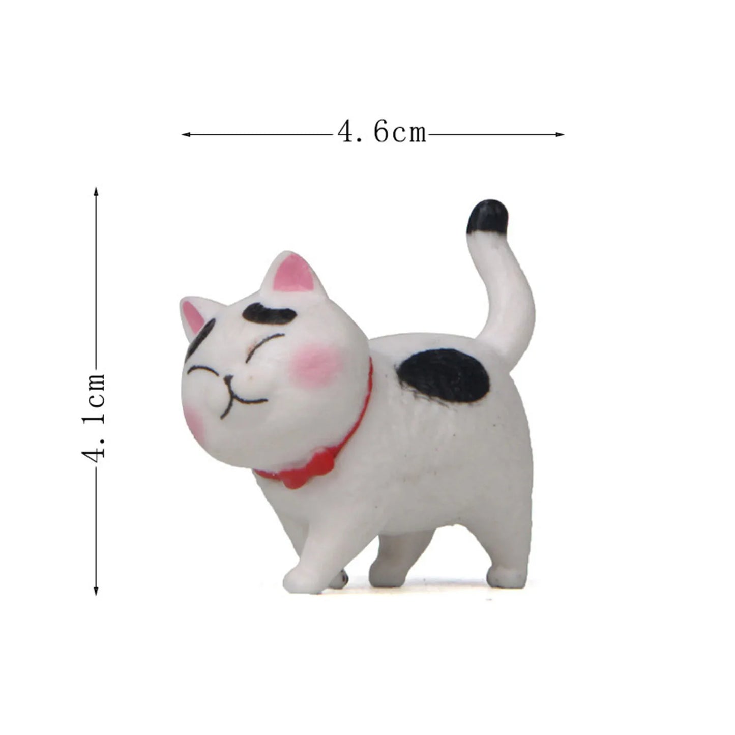 1 Piece Cute Cat Ornaments Bell Cat Animal Fairy Garden Figurines Accessories Home Decoration Desktop Model Birthday Gift