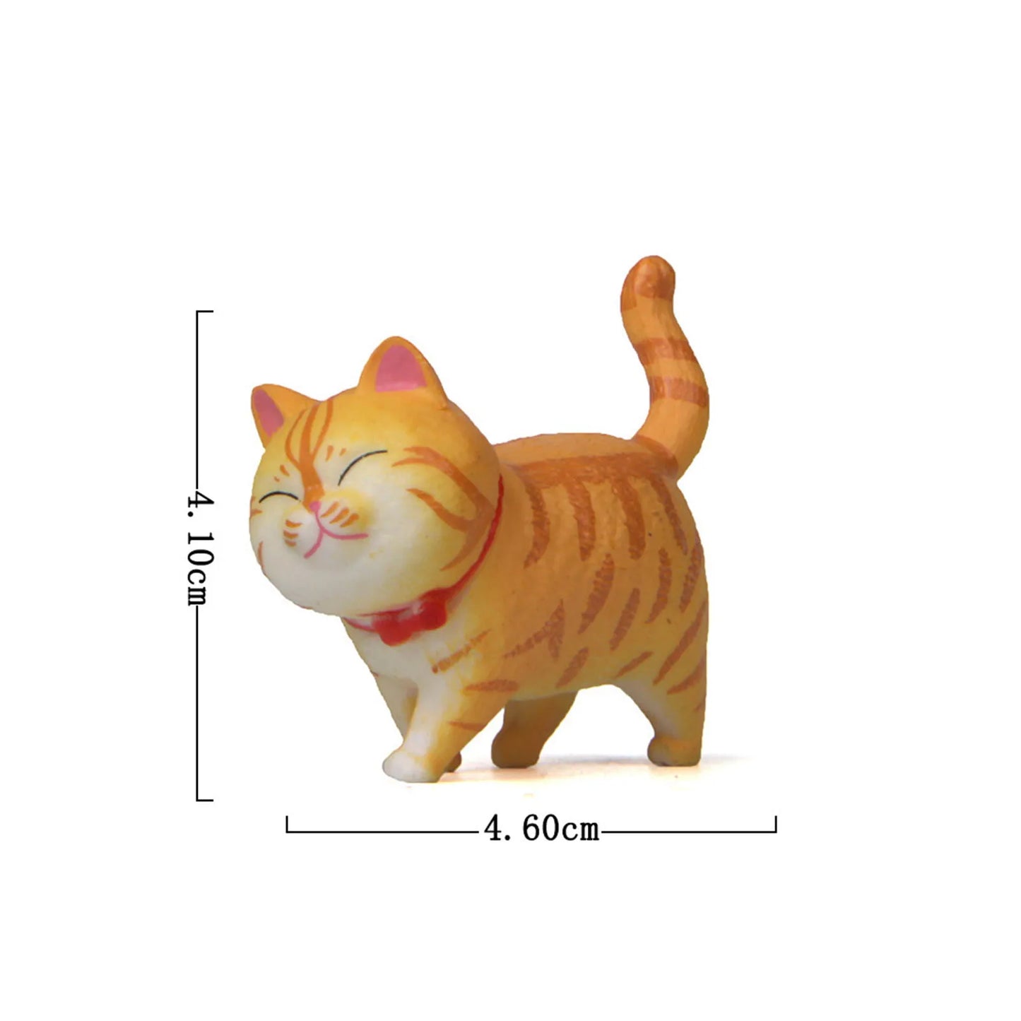 1 Piece Cute Cat Ornaments Bell Cat Animal Fairy Garden Figurines Accessories Home Decoration Desktop Model Birthday Gift