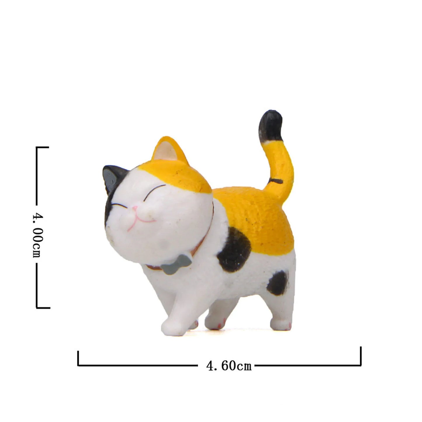 1 Piece Cute Cat Ornaments Bell Cat Animal Fairy Garden Figurines Accessories Home Decoration Desktop Model Birthday Gift
