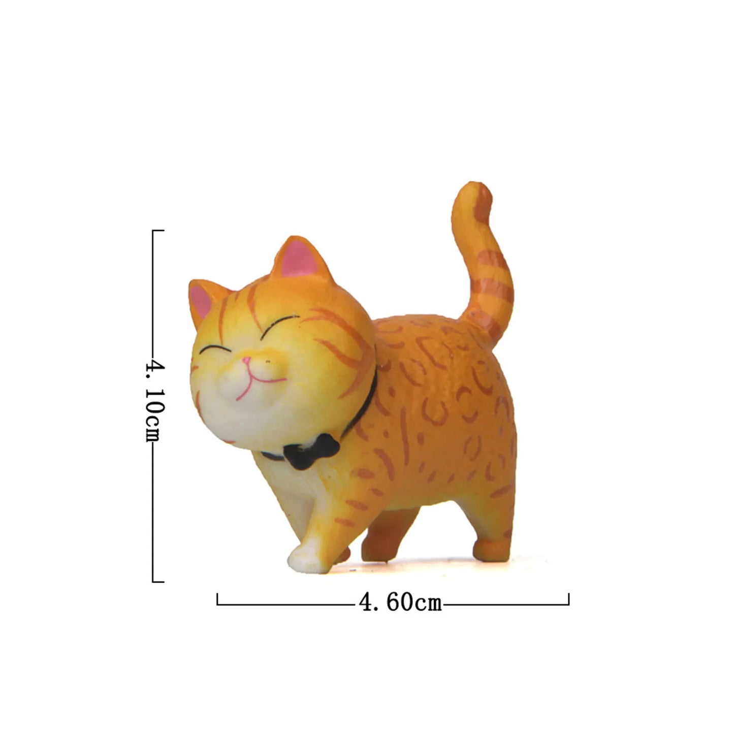 1 Piece Cute Cat Ornaments Bell Cat Animal Fairy Garden Figurines Accessories Home Decoration Desktop Model Birthday Gift