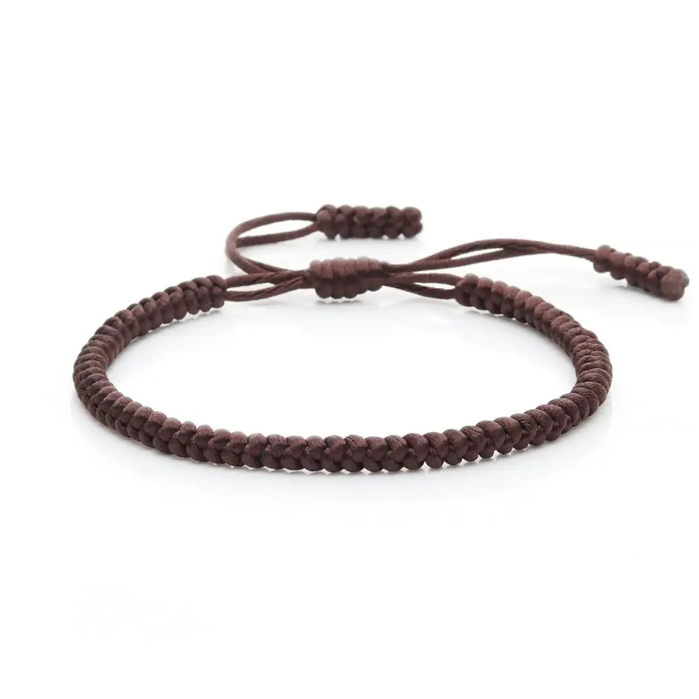 Multicolor Rope Lucky knots Bracelets Women Men Charm Woven Handmade Bangles Braided Adjustable Size Buddhism Jewelry Pulseras