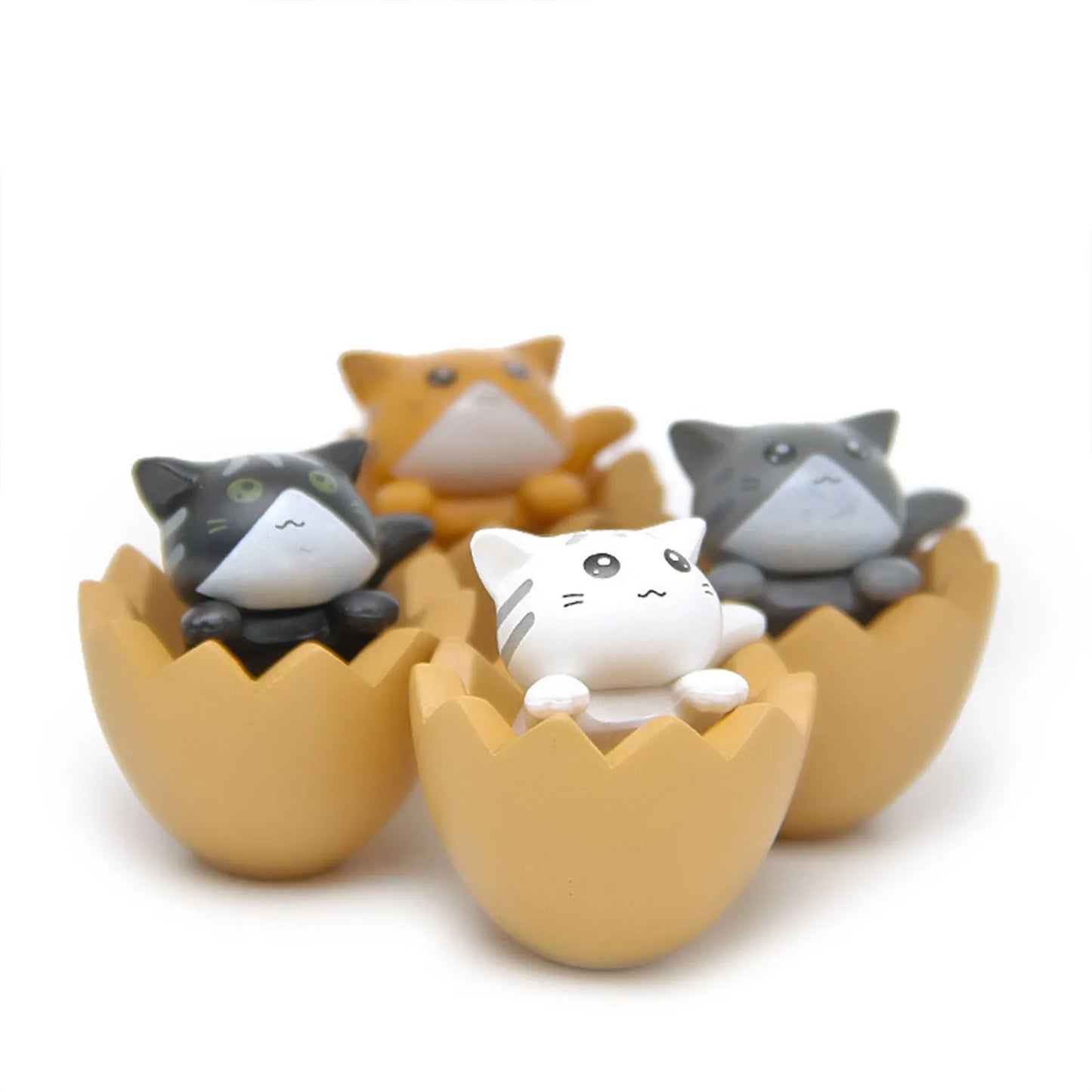 1 Piece Cute Cat Ornaments Bell Cat Animal Fairy Garden Figurines Accessories Home Decoration Desktop Model Birthday Gift