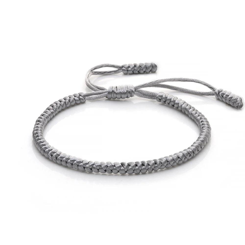 Multicolor Rope Lucky knots Bracelets Women Men Charm Woven Handmade Bangles Braided Adjustable Size Buddhism Jewelry Pulseras