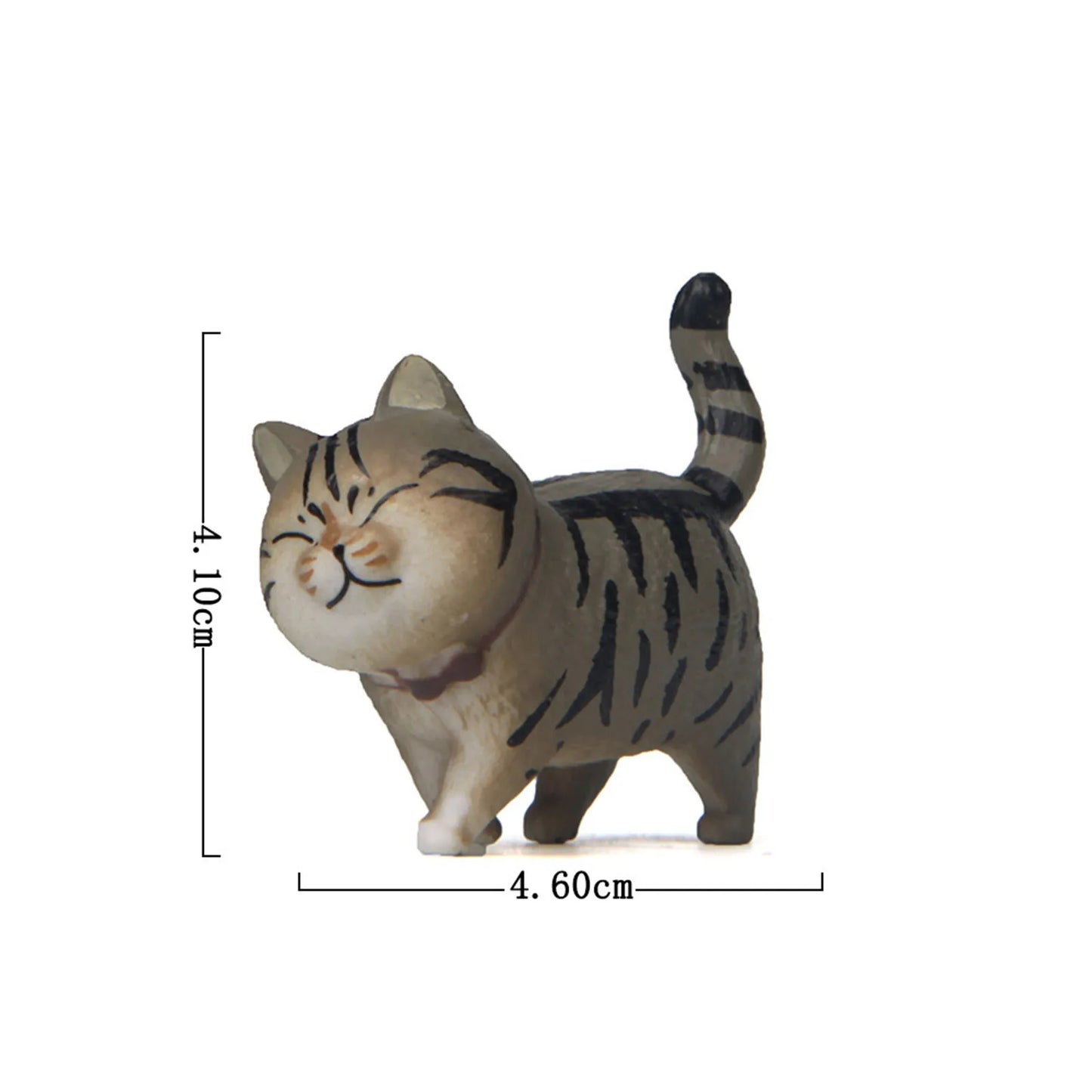 1 Piece Cute Cat Ornaments Bell Cat Animal Fairy Garden Figurines Accessories Home Decoration Desktop Model Birthday Gift