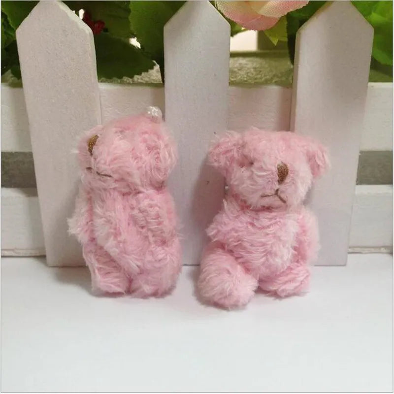 6Pcs New Kawaii Plush Toys Interesting Joint Bear 4.5cm Plush Doll Toy Animal Holiday Gift For Girls&Boys&Childs HANDANWEIRAN