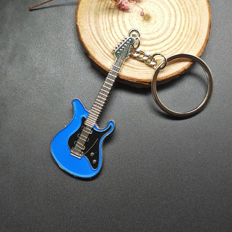 New Dice Key Chain Metal Personality Dice Poker Soccer Guitar Model Alloy Keychain Gift Car Key Ring 17045