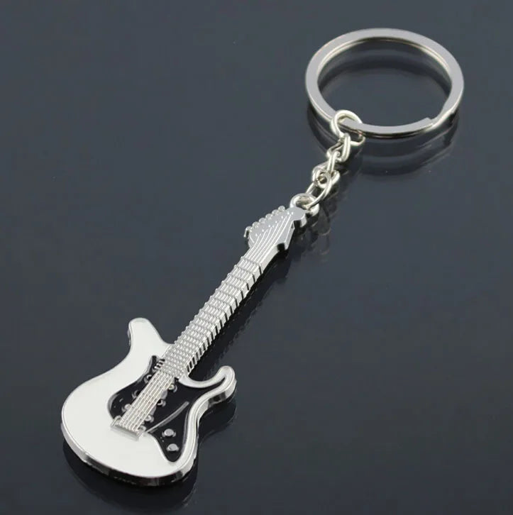 New Dice Key Chain Metal Personality Dice Poker Soccer Guitar Model Alloy Keychain Gift Car Key Ring 17045