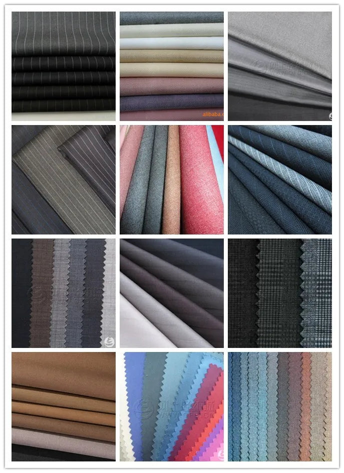 Wool Blue Herringbone Retro Gentleman Style Custom Made Men's Suits Tailor Suit Blazer Suits For Men 3 piece (Jacket+Pants+Vest)