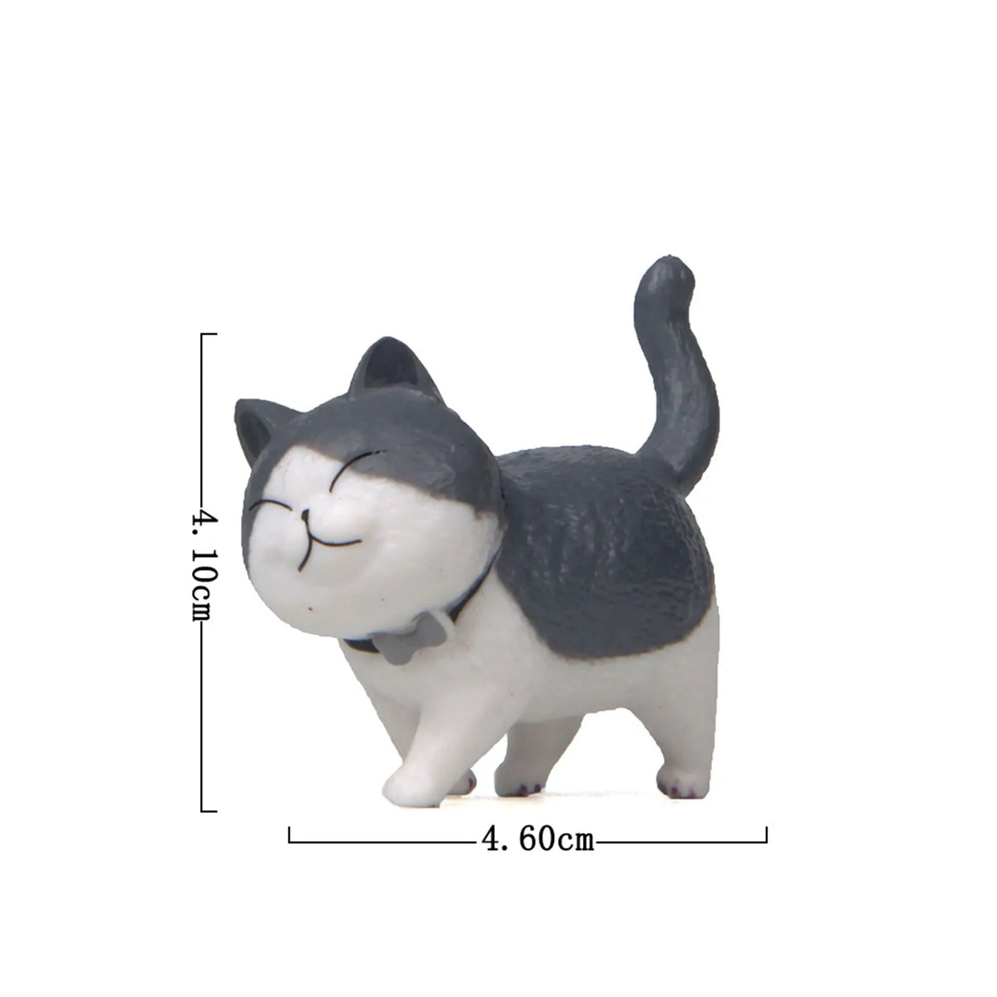 1 Piece Cute Cat Ornaments Bell Cat Animal Fairy Garden Figurines Accessories Home Decoration Desktop Model Birthday Gift