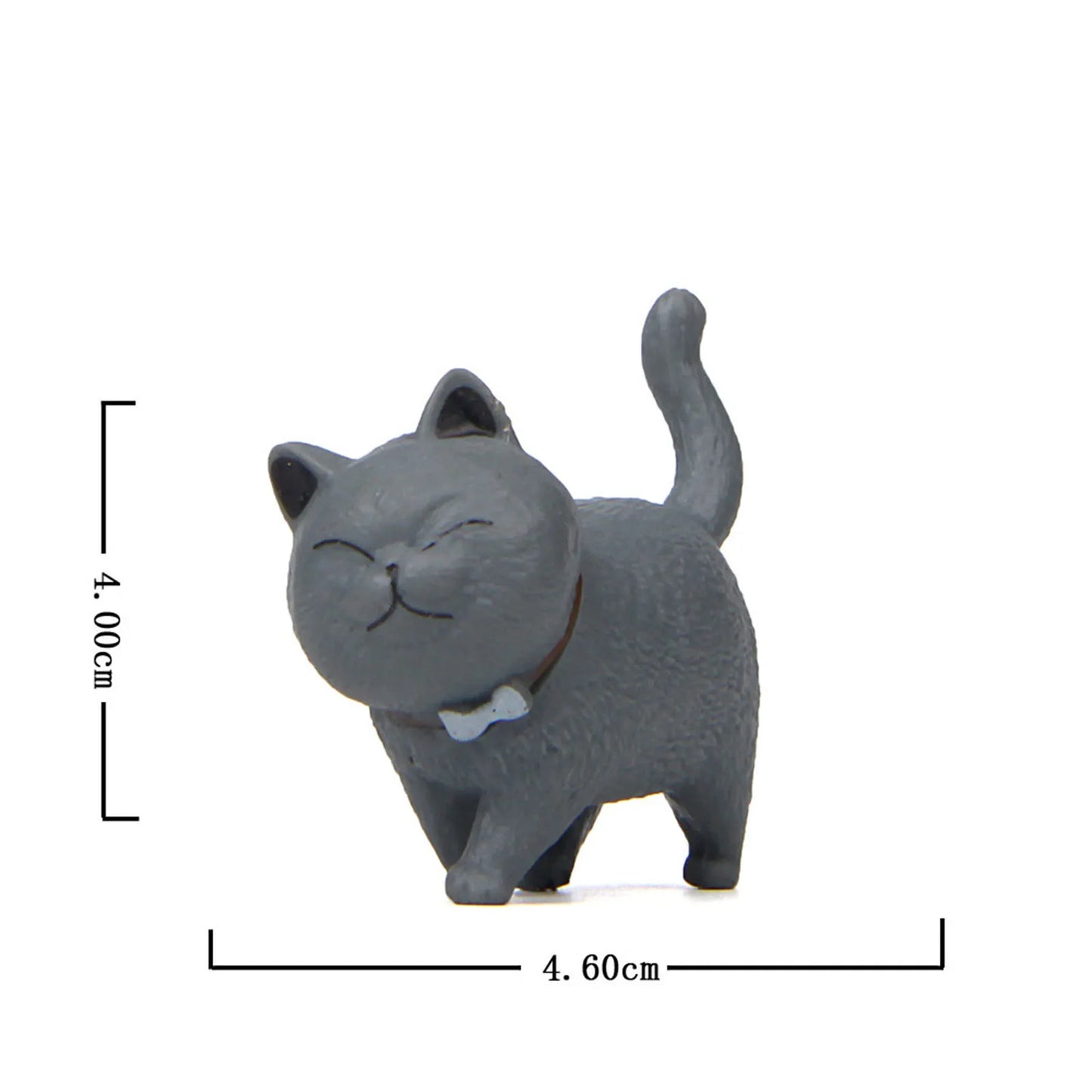 1 Piece Cute Cat Ornaments Bell Cat Animal Fairy Garden Figurines Accessories Home Decoration Desktop Model Birthday Gift