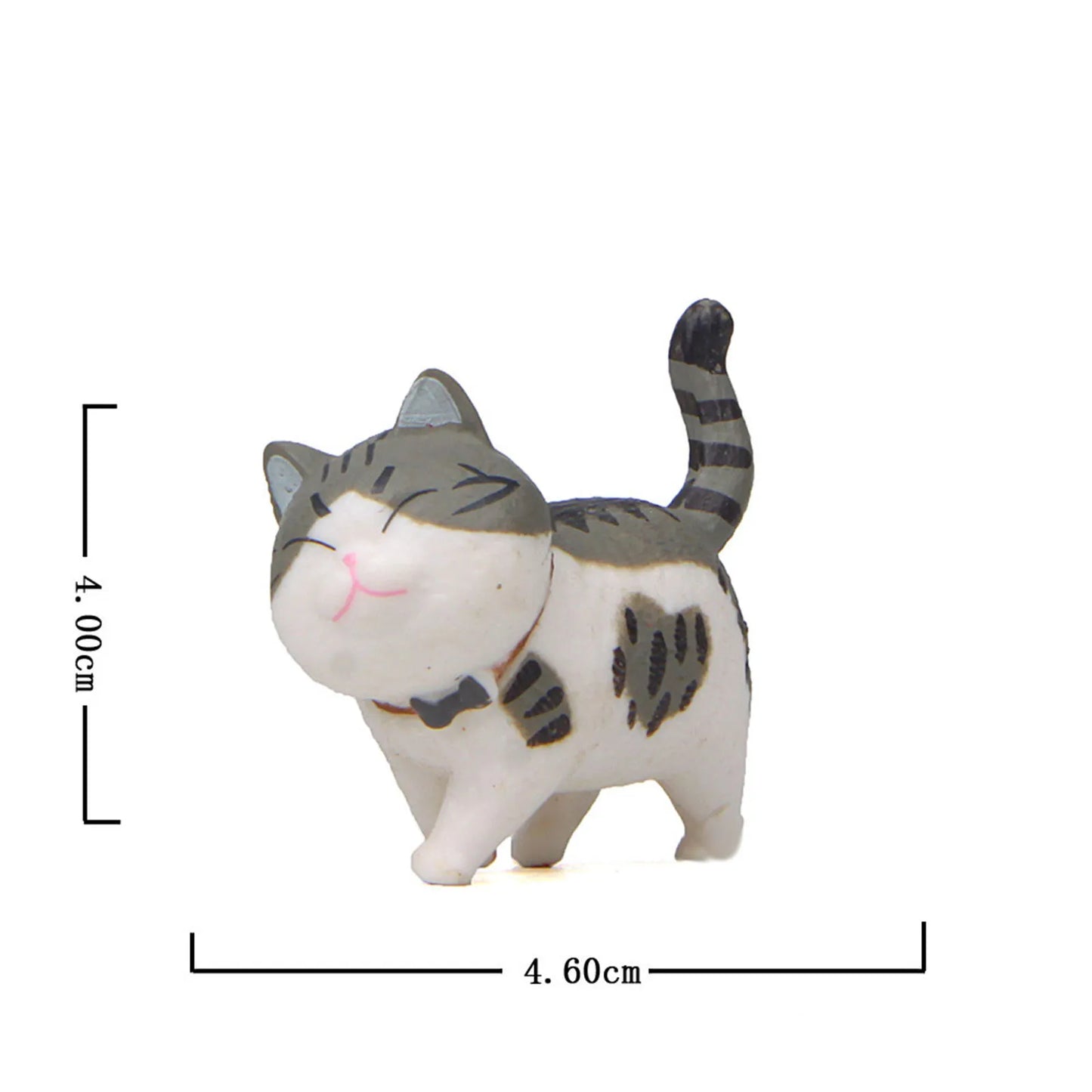 1 Piece Cute Cat Ornaments Bell Cat Animal Fairy Garden Figurines Accessories Home Decoration Desktop Model Birthday Gift
