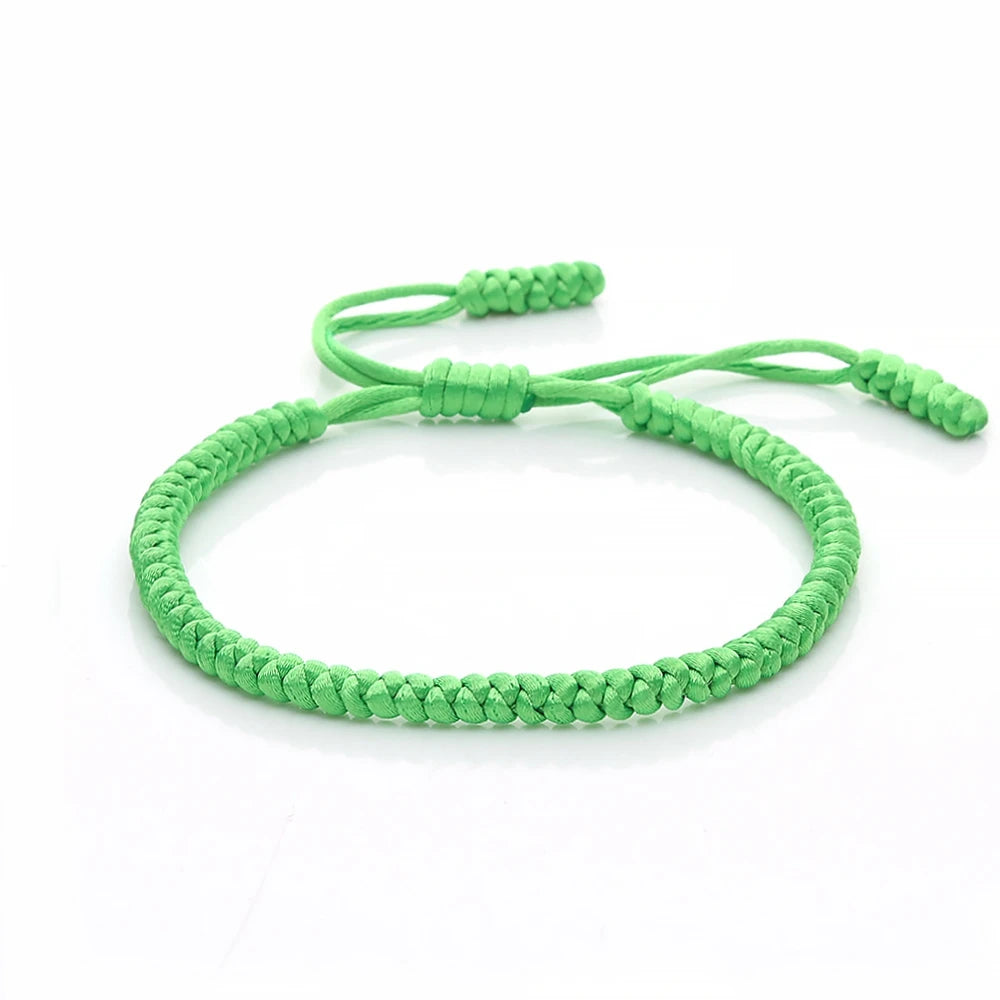 Multicolor Rope Lucky knots Bracelets Women Men Charm Woven Handmade Bangles Braided Adjustable Size Buddhism Jewelry Pulseras