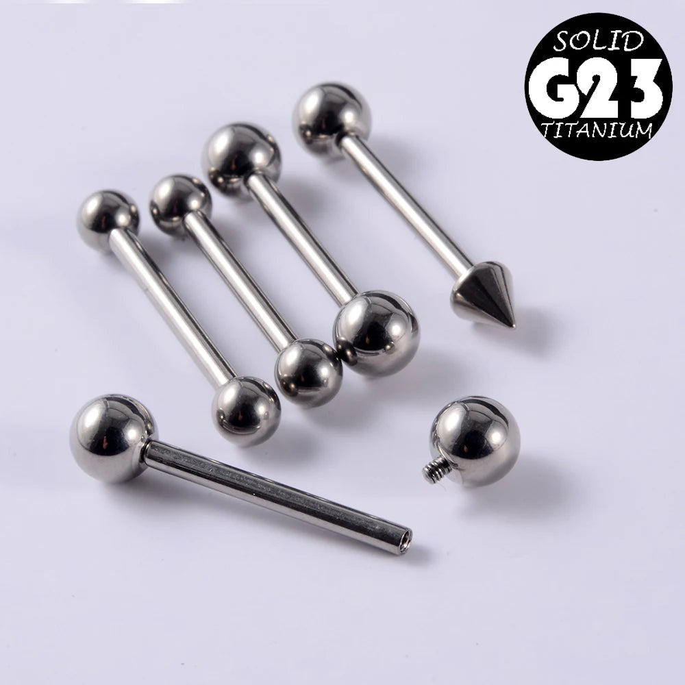 12pcs/Set Surgical Steel Silver Color Gold Plated Black Rainbow Ear Nose Eyebrow Labret Basic Piercing Jewelry Set 8mm
