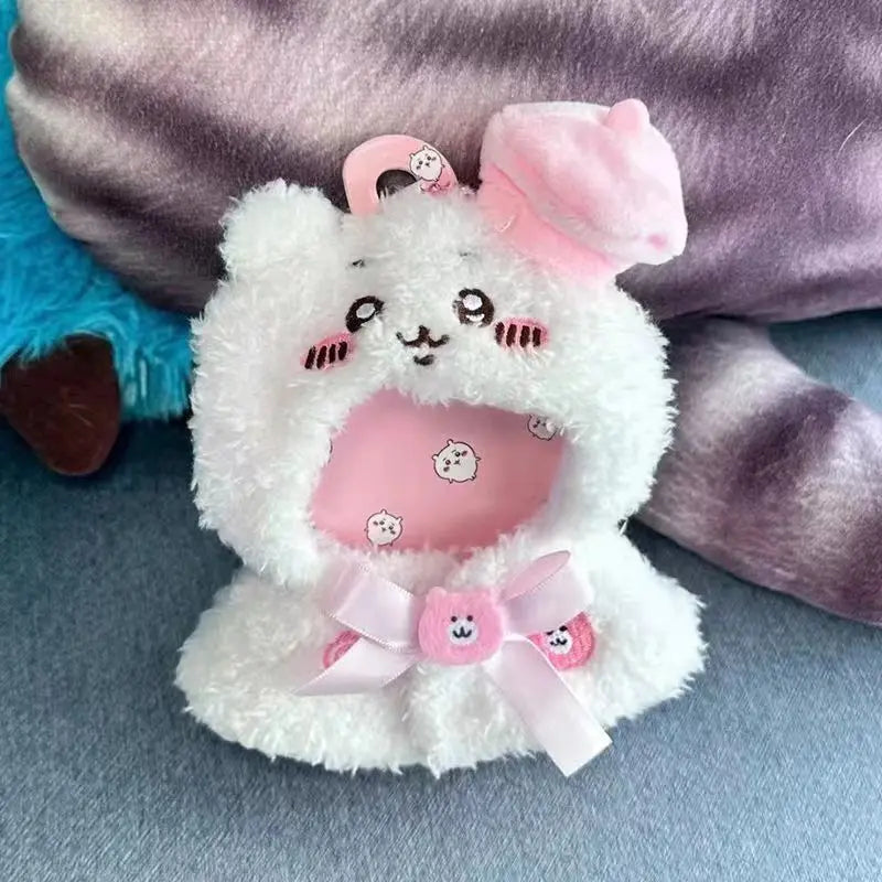 JIYI ChIkawas Cute Little Eight Usaki Flying Squirrel Chestnut Head Pendant Baby Clothes 12cm Doll Cross-dressing Doll Clothes