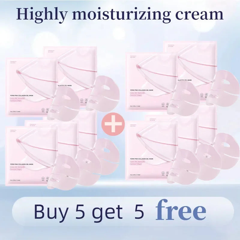 2025 Korean Salmon DNA PDRN Pink Collagen Jelly Gel Overnight Mask Moisturizing.