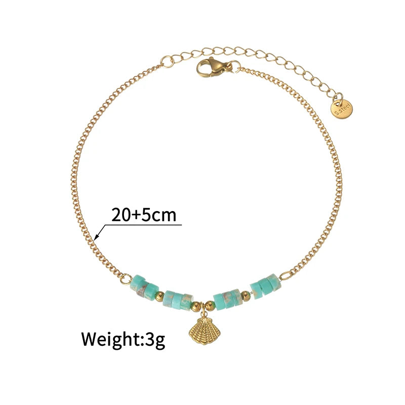 Fashion High Quality Shell Pearl Bracelet Stainless Steel Gold Color For Women Bangle Girl Jewelry Gift