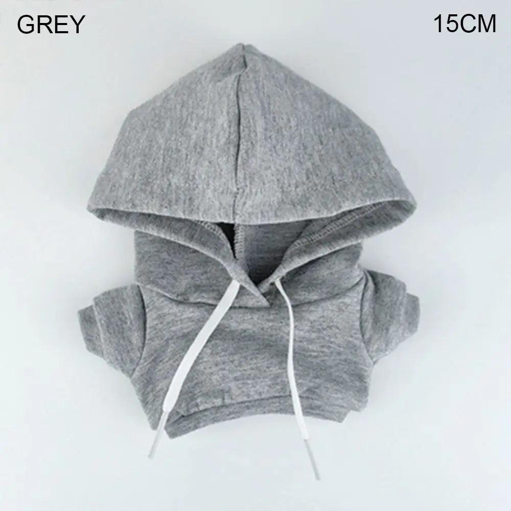 Handmade Fashion Clothes Hoodies For 10/15cm/20cm Cotton Dolls Sweatshirt Outfits For 1/12 BJD Dolls Top For 1/11 1/12 OB11