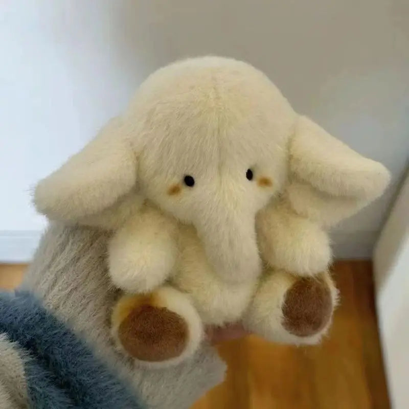 1pc Adorable Big Ears Baby Elephant Plush Toy, Soft Polyester Furry Elephant Doll Pendant, Perfect for Birthday Gift