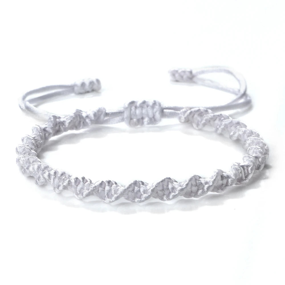 Multicolor Rope Lucky knots Bracelets Women Men Charm Woven Handmade Bangles Braided Adjustable Size Buddhism Jewelry Pulseras