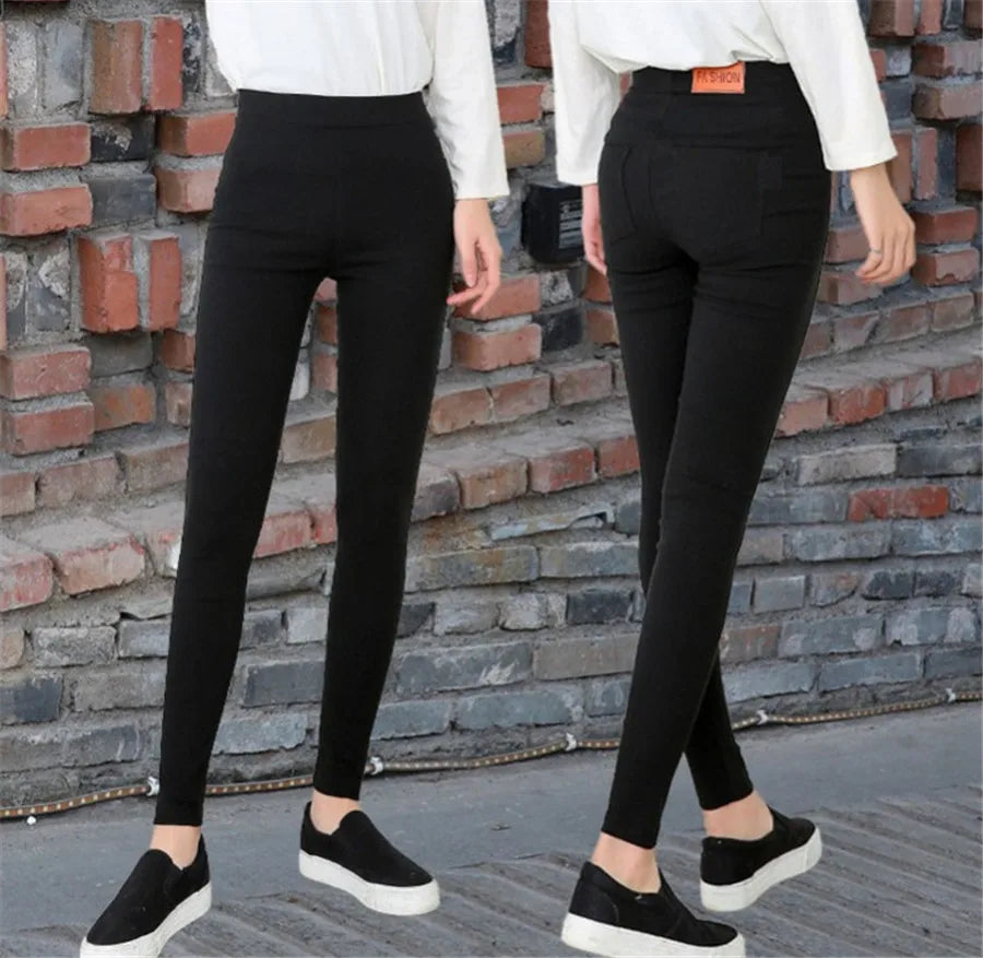 Women Stretchy Jeans Pants Pencil Pull-On Casual Ease into Comfort Stretch Skinny Pant with Tummy Control 3XS XXS 2XL 3XL Plus