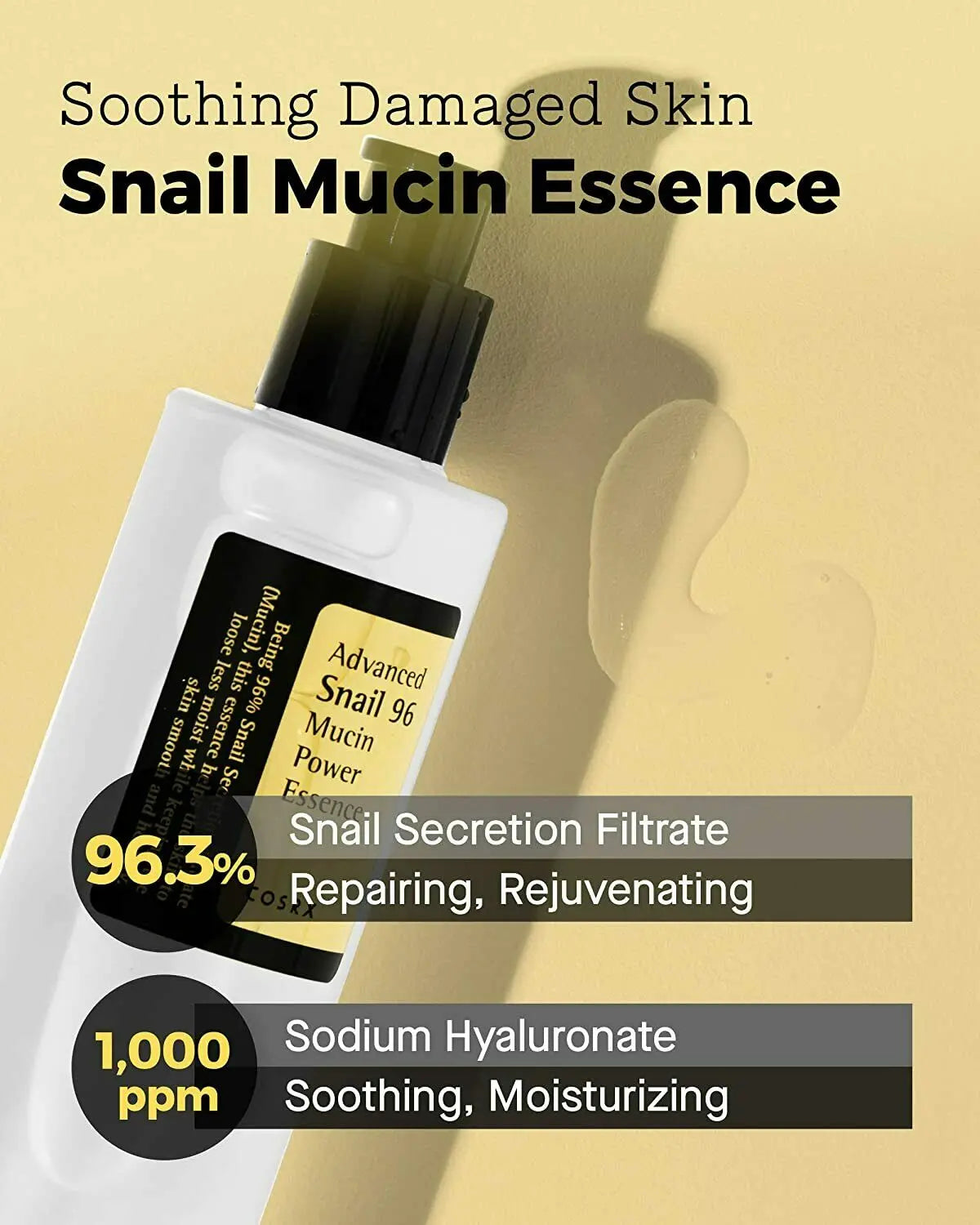 COSRX Advanced Snail 96 Mucin Power Essence 100ml Face Care Cream Moisturizing Original Korea Cosmetic