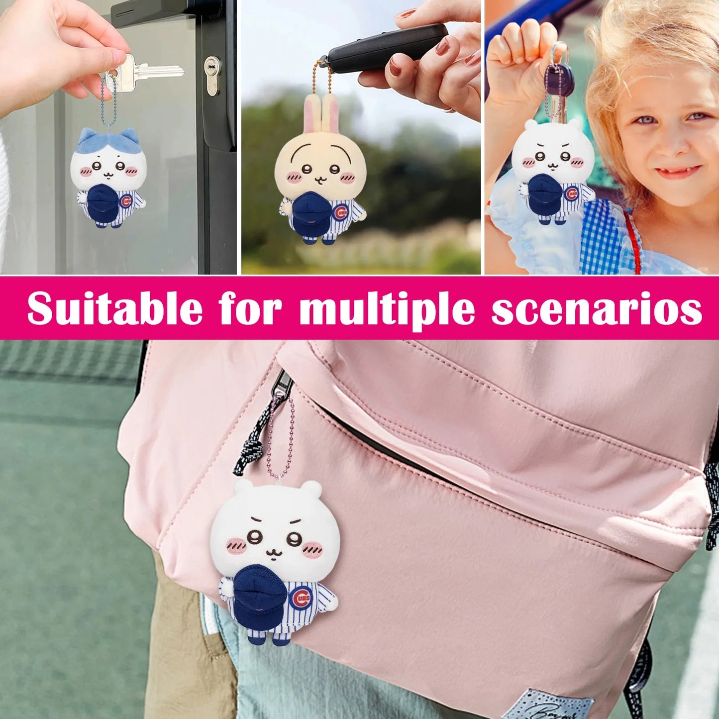Cartoon Cute Doll Plush Toy Keychain Small Pendant, Key Chain Key Chain Rings Key Chain Kit Key Chain Women Key Holder Key Chain
