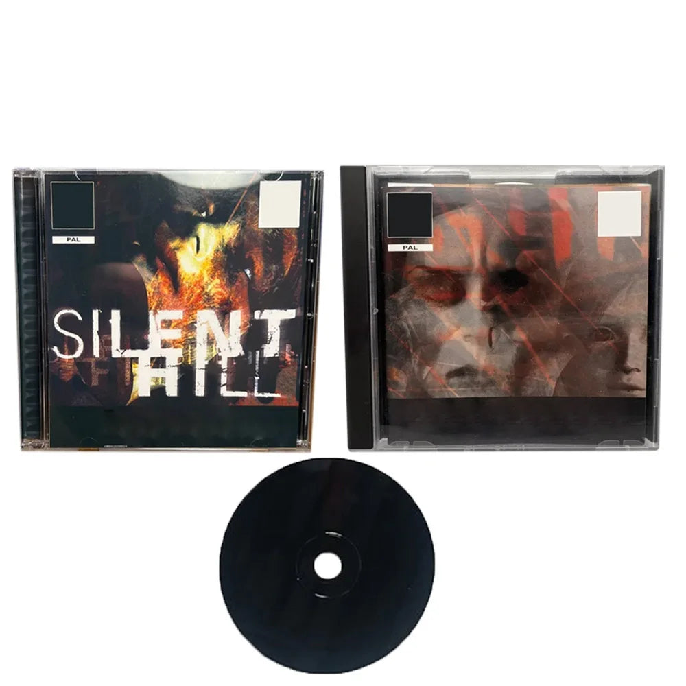 PS1 silenthill PAL With Manual Copy Disc Game Black Bottom Unlock Console Station 1 Retro Optical Driver Video Game Part