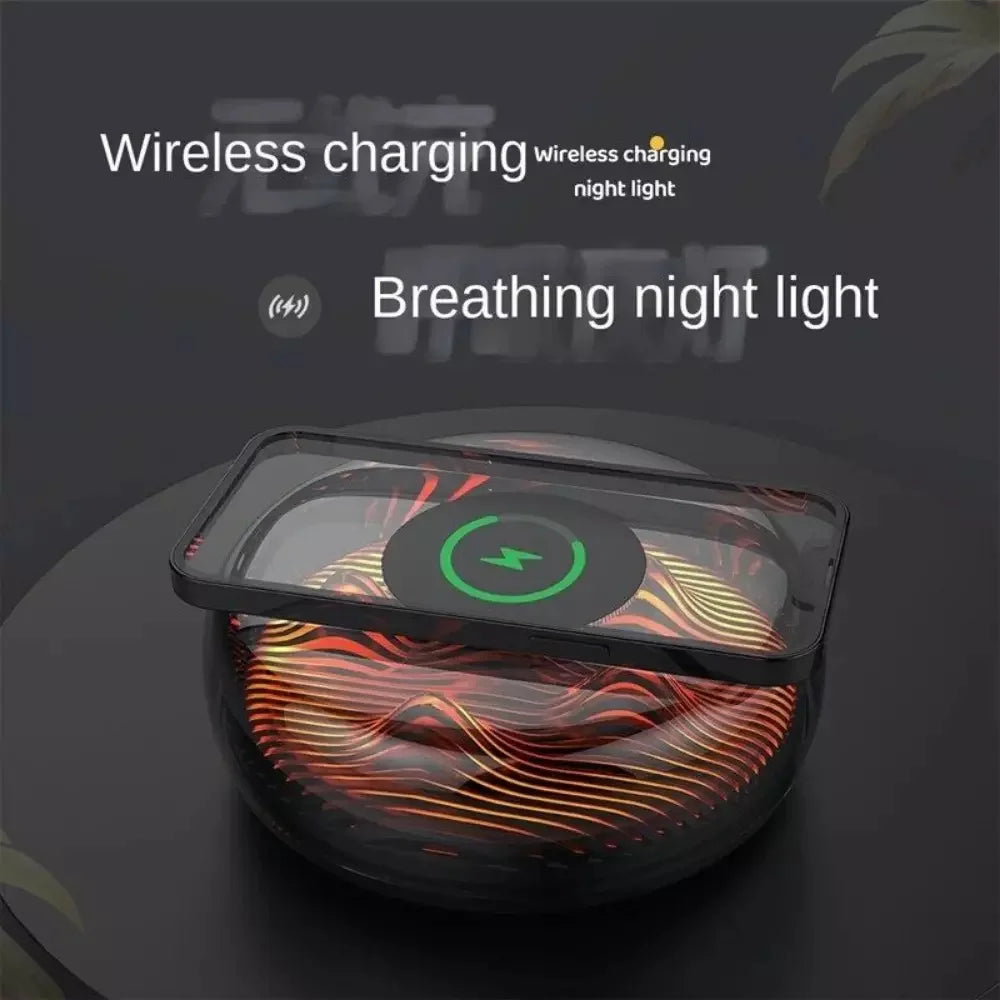 15W High Quality 2-in-1 Fast Wireless Charger Touch Control LED Bedside Lamp Desk Light for iPhone Huawei Samsung Xiaomi