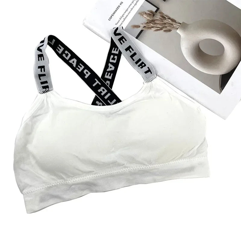 Women Sports Top Vest Sleeveless Bra Pads Lingerie Sexy Woman Push Up Beauty Bralette Wrap All-In-One Women's Tube Top Summer