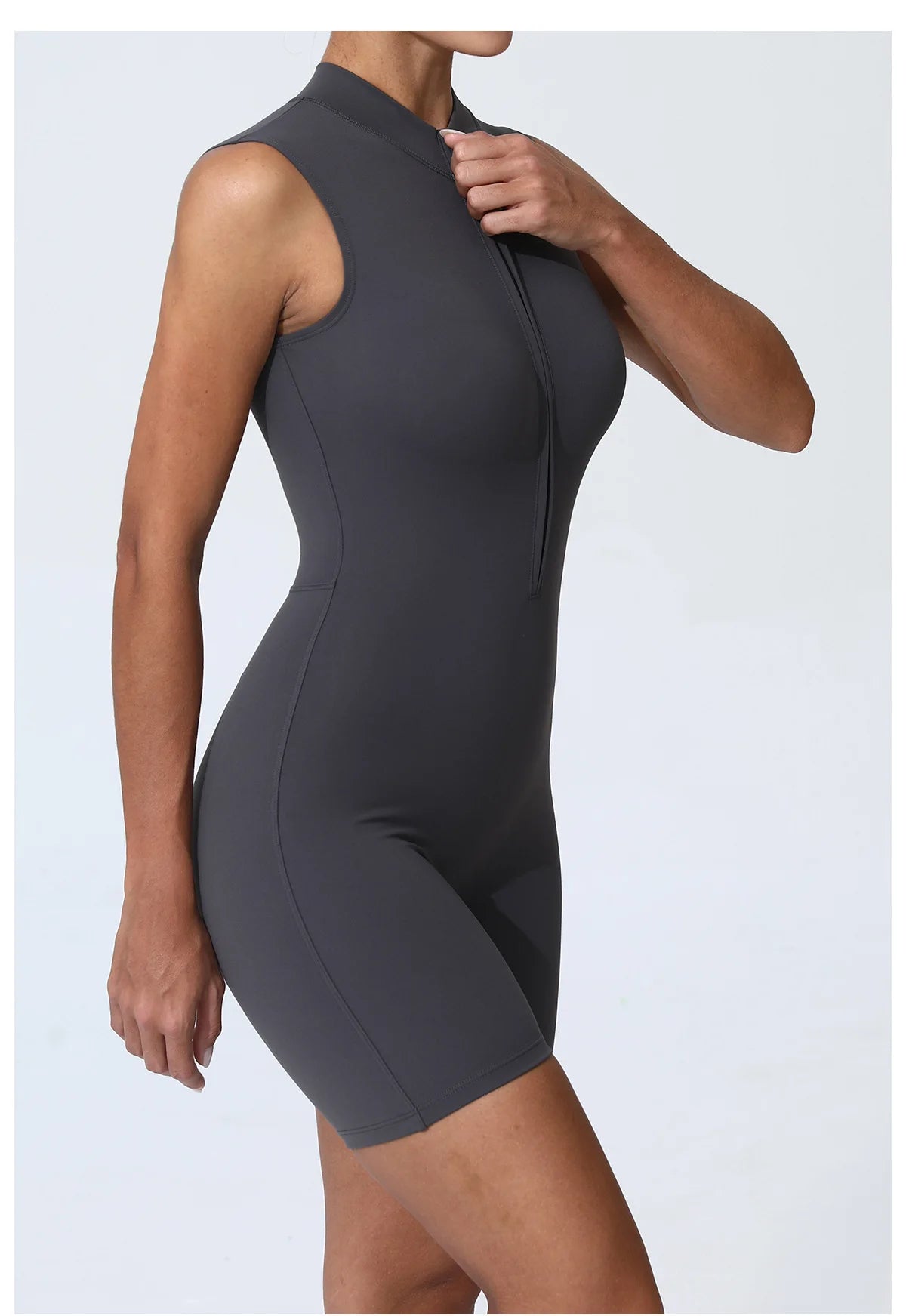 Zipper Yoga Jumpsuit Fitness Sports Overalls Gym Clothing Set Yoga Wear Pilates Workout Clothes Women Outfit push-up Activewear