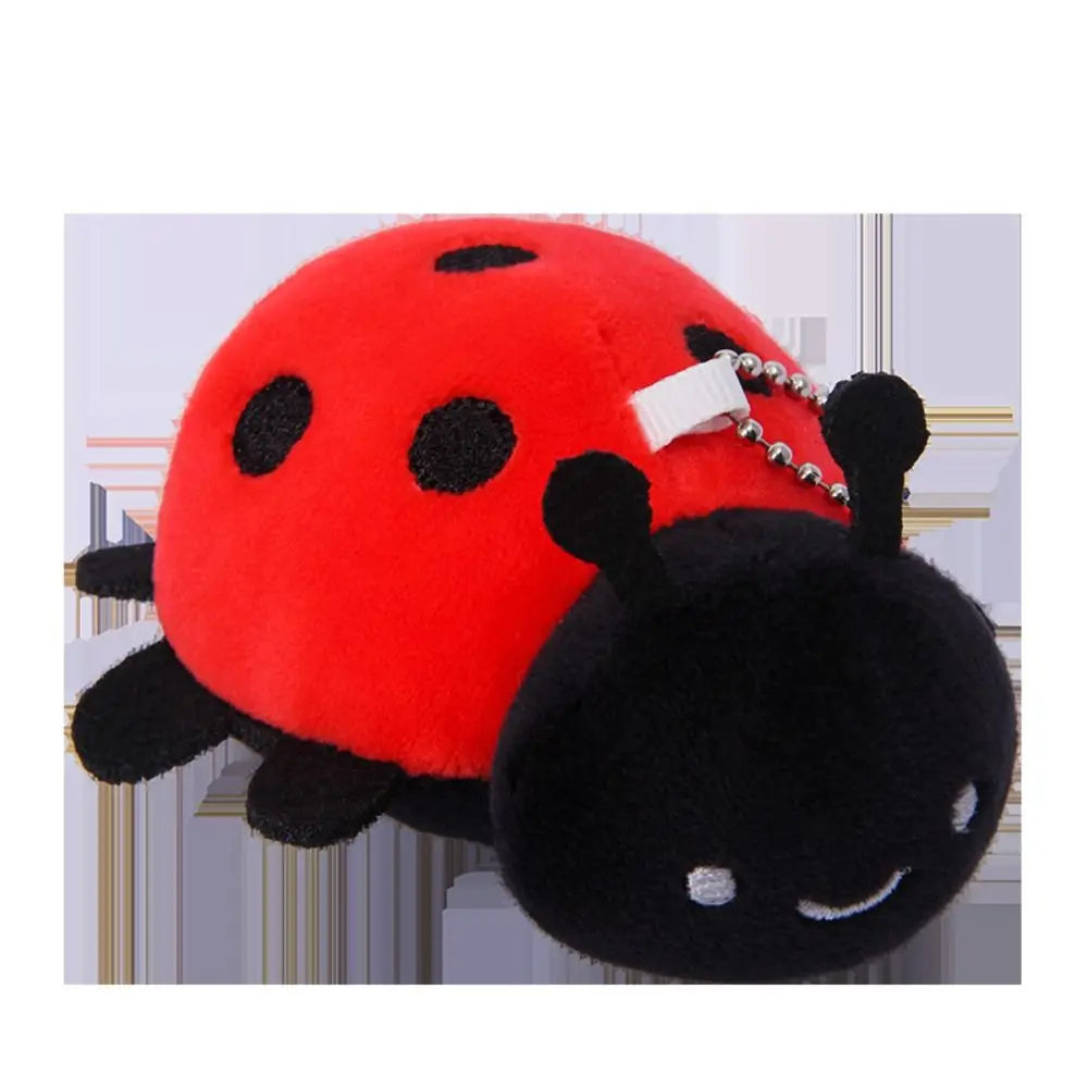 Creative Insect Series Animal Keychain Plush Doll Cartoon Key Pendant Toy Hanging Decoration Car Key Ring
