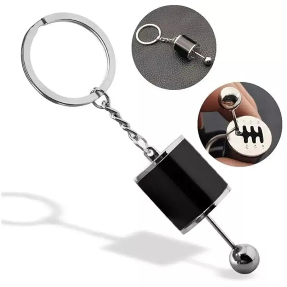 Auto Part Six Speed Manual Keychain 3D Shifter Car Change Shift Variator Metal Gear Lever Box Keychain Key Chain