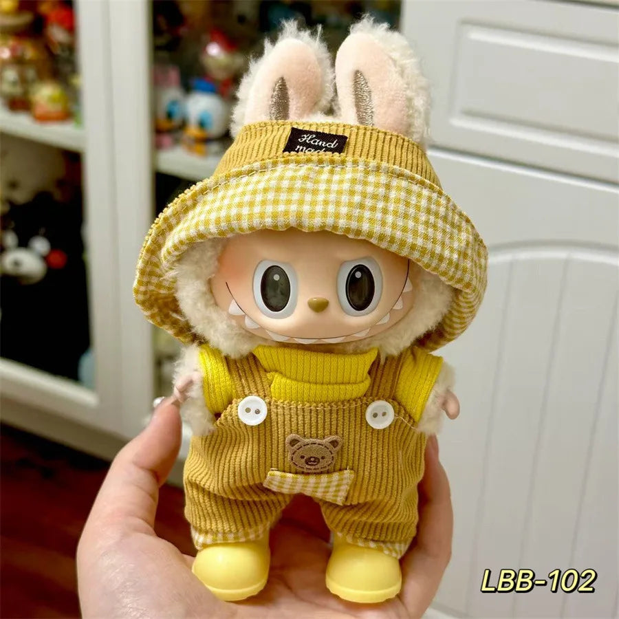 V1 V2 V3 NEW Mini Doll'S Clothes Outfit Accessories for Korea Kpop Exo 17cm Labubu Idol Cool Handsome Clothing Gift