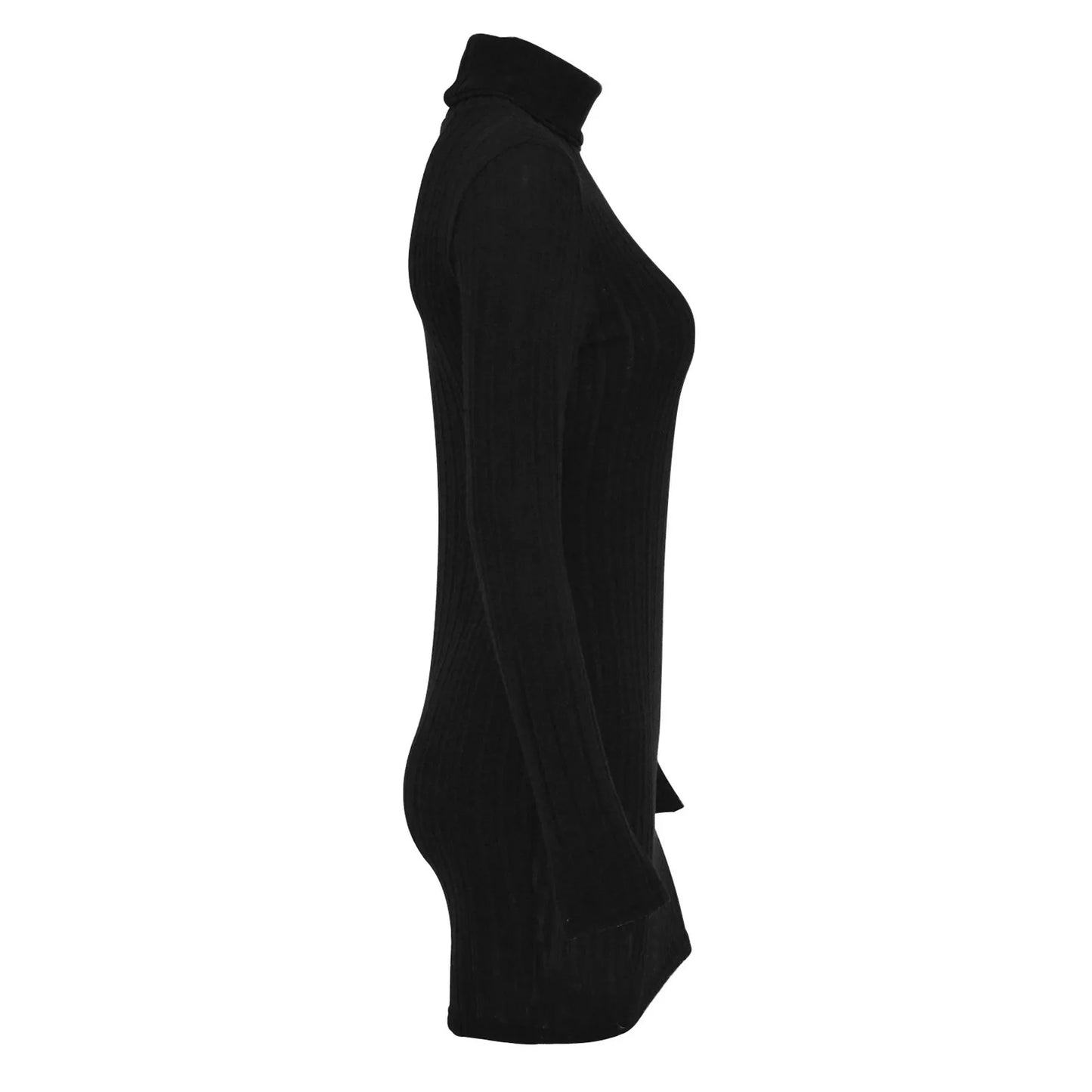 Women's Pullover Sweater Dress Long Sleeve Turtle Neck Cute Ribbed Knit Bodycon Mini Dress 2025 Solid Slim Short Sweater Dress