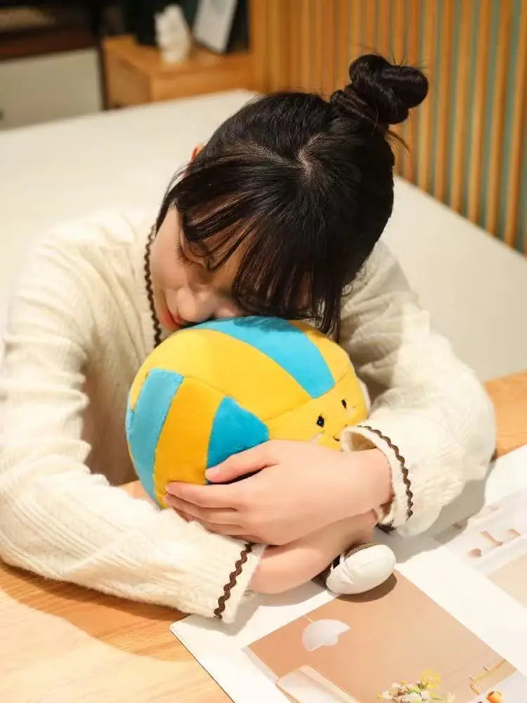 Jellycat New Volleyball Doll Plush Toy Handmade Doll Cartoon Anime Cute Pillow Cushion Home Children's Birthday Gift Doll