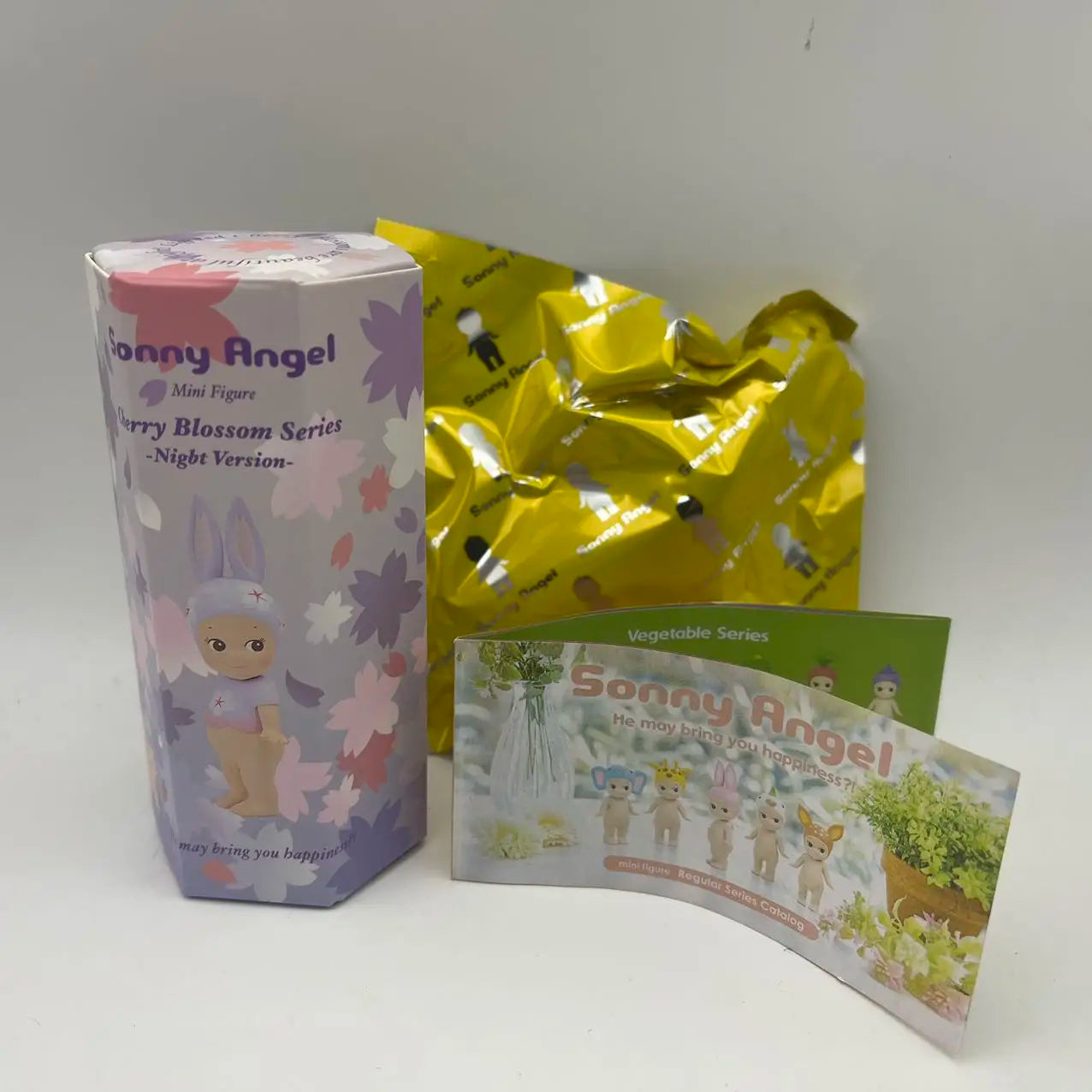 New Sonny Angel Blind Box Mini Figure Cherry Blossom Series Night Version Rabbit Surprise Tideplay Fans Toy Cure Doll Lucky Gift