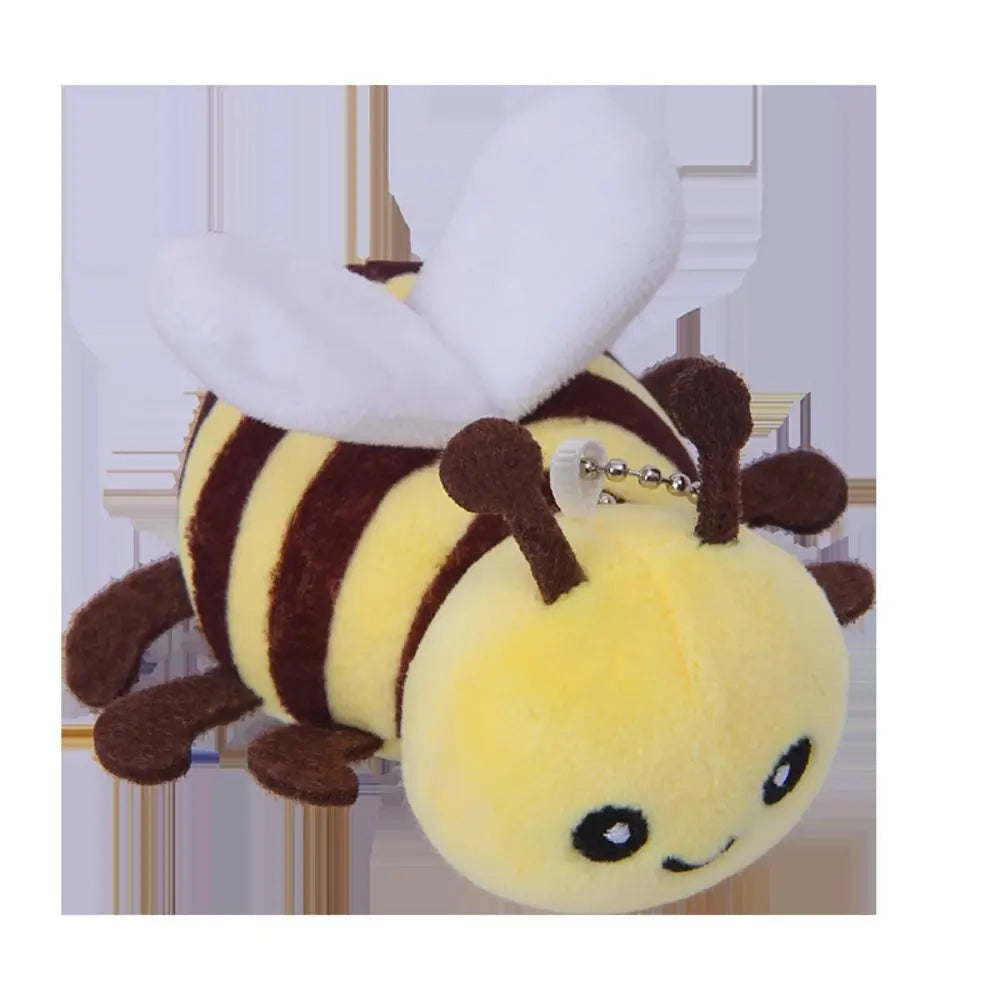 Creative Insect Series Animal Keychain Plush Doll Cartoon Key Pendant Toy Hanging Decoration Car Key Ring