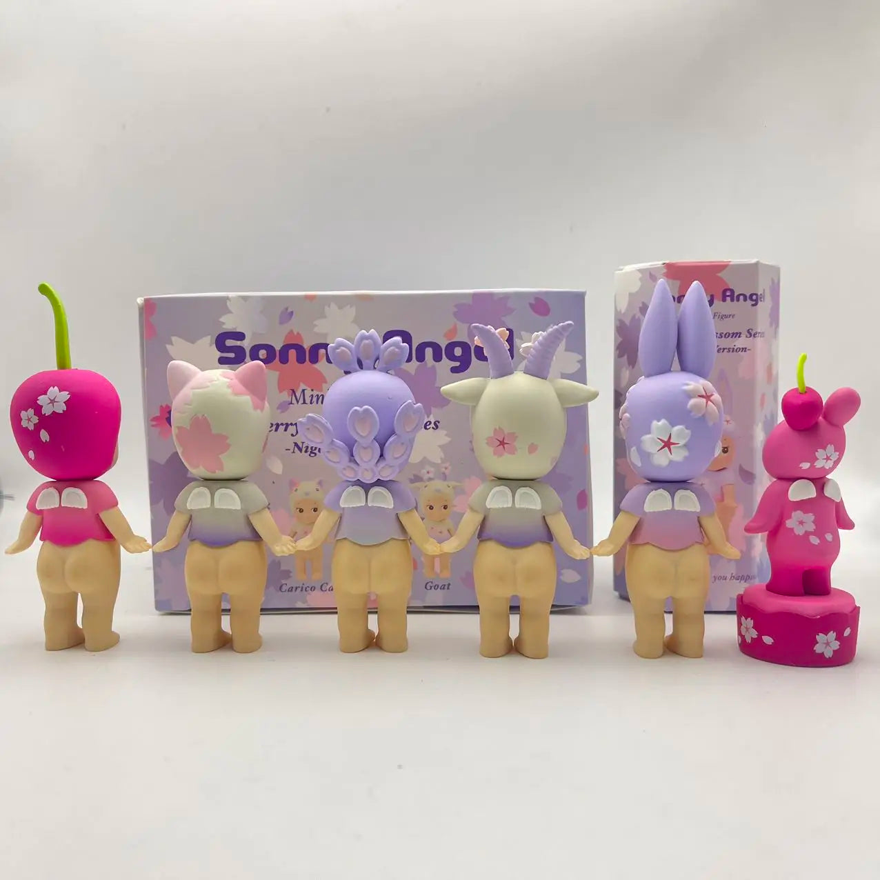 New Sonny Angel Blind Box Mini Figure Cherry Blossom Series Night Version Rabbit Surprise Tideplay Fans Toy Cure Doll Lucky Gift