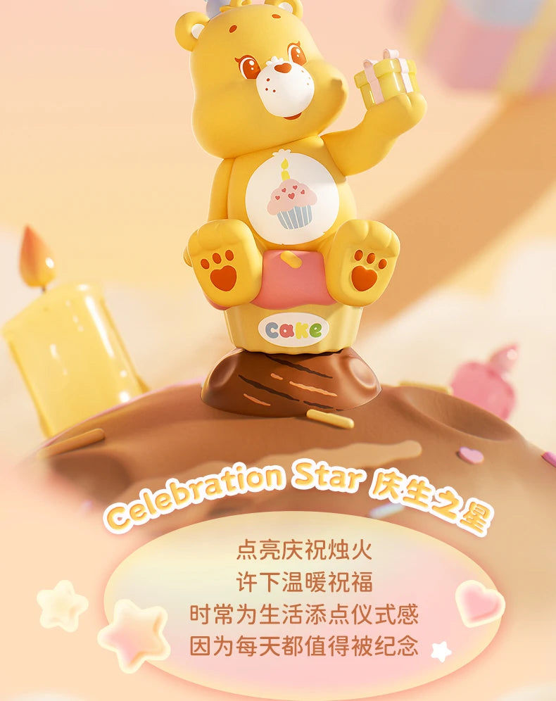 FUNISM Original Genuine CareBears Healing Planet Series Blind Box Figures Model Handmade Desktop Ornament Toy Birthday Gift