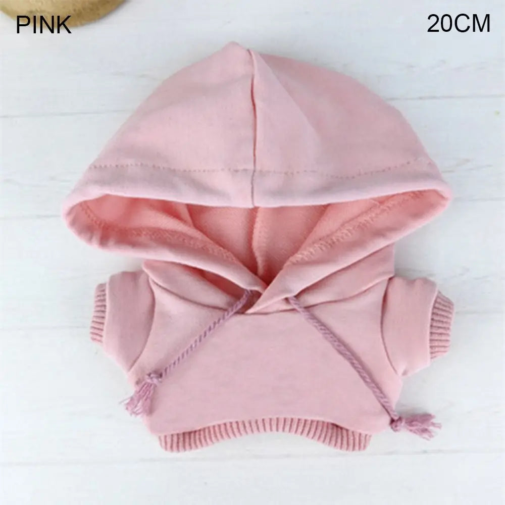 Handmade Fashion Clothes Hoodies For 10/15cm/20cm Cotton Dolls Sweatshirt Outfits For 1/12 BJD Dolls Top For 1/11 1/12 OB11