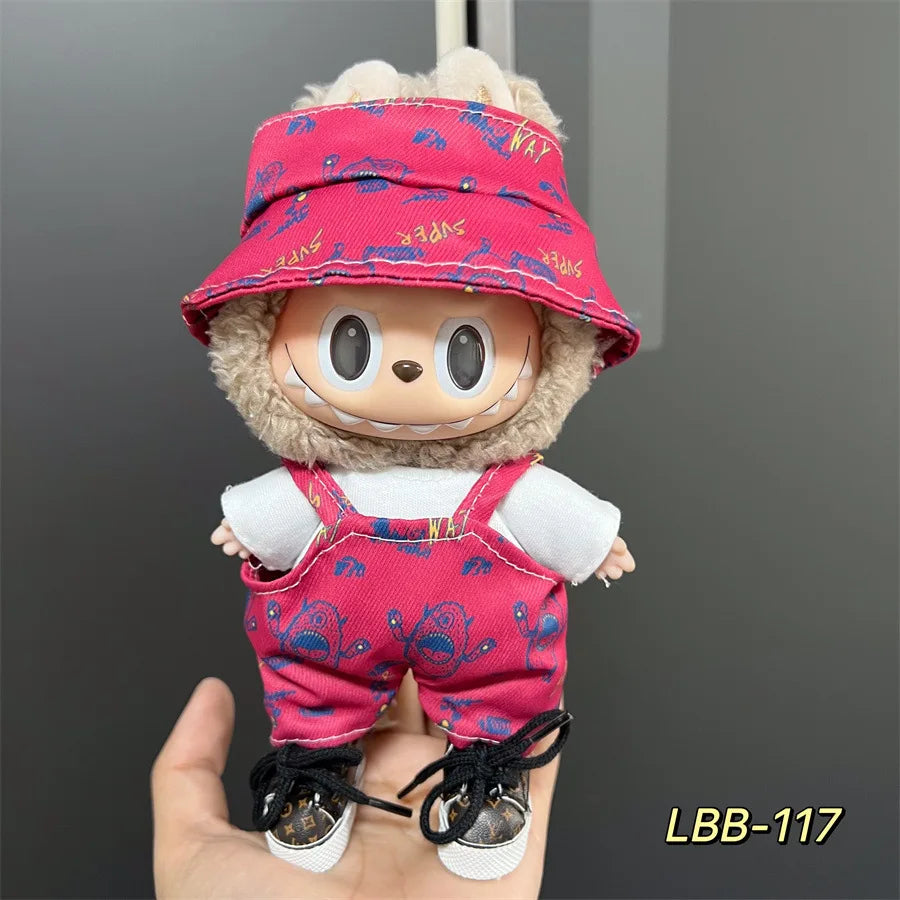 V1 V2 V3 NEW Mini Doll'S Clothes Outfit Accessories for Korea Kpop Exo 17cm Labubu Idol Cool Handsome Clothing Gift
