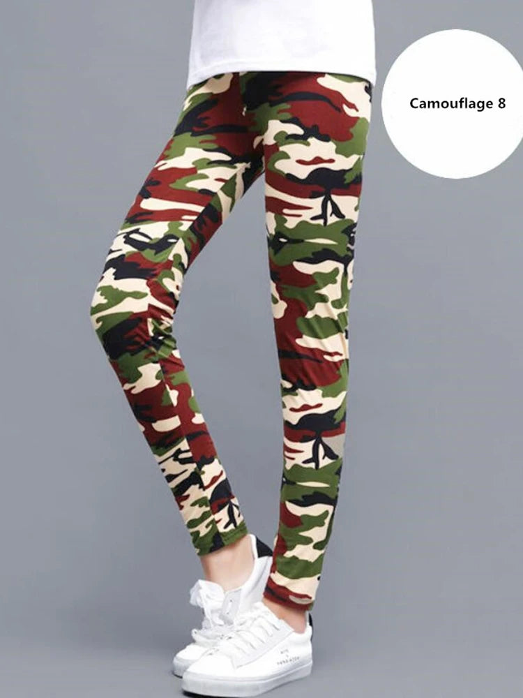Women Fashion Camouflage Leggings Sexy Print Femme Push Up Pants Casual Camo Sport Workout Fitness Legging