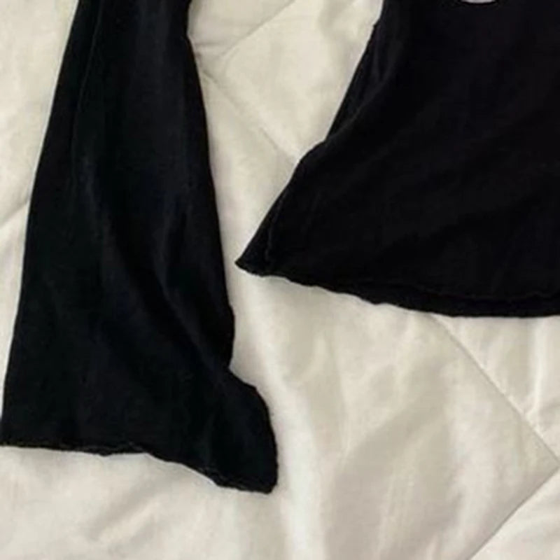レディース ヒップホップ 90年代 ヴィンテージ パンク Tシャツ 秋 ストリートウェア セクシー ショートスリーブ ゴシック スリム クロップトップ ホットガール カジュアル フェム Tシャツ y2k