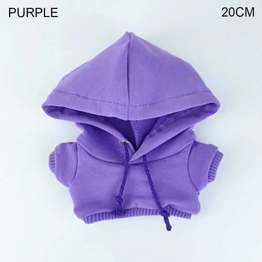 Handmade Fashion Clothes Hoodies For 10/15cm/20cm Cotton Dolls Sweatshirt Outfits For 1/12 BJD Dolls Top For 1/11 1/12 OB11